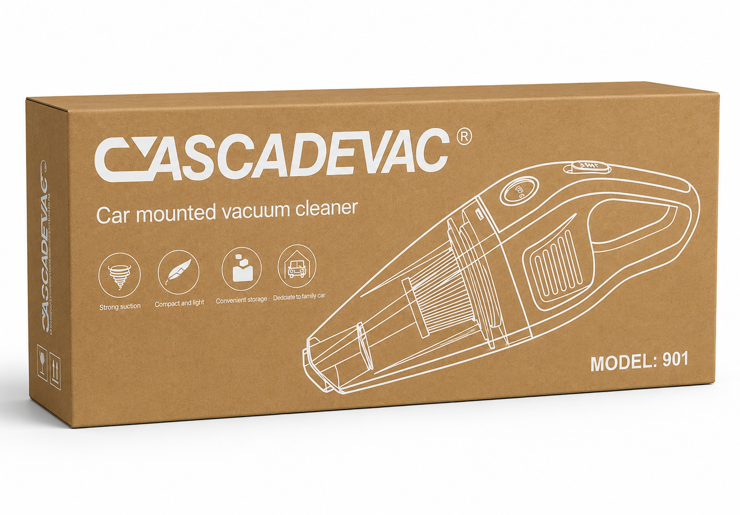CASADEVAC Car Mounted Vacuum Cleaner