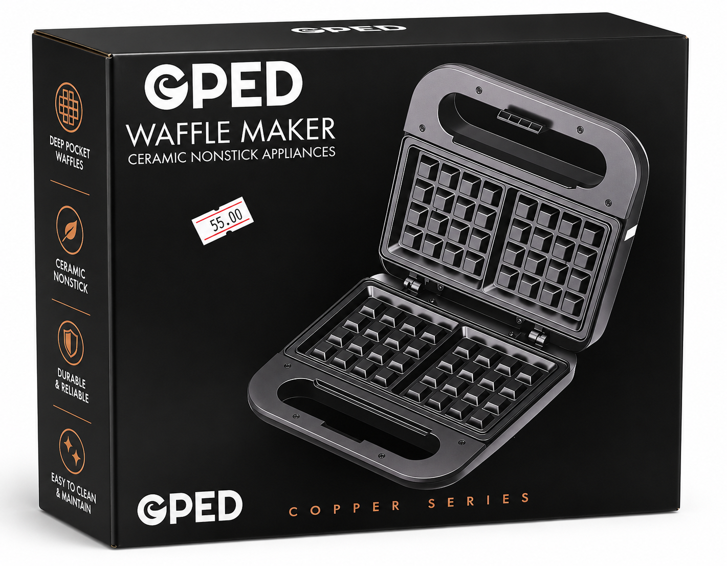 GPED Waffle Maker