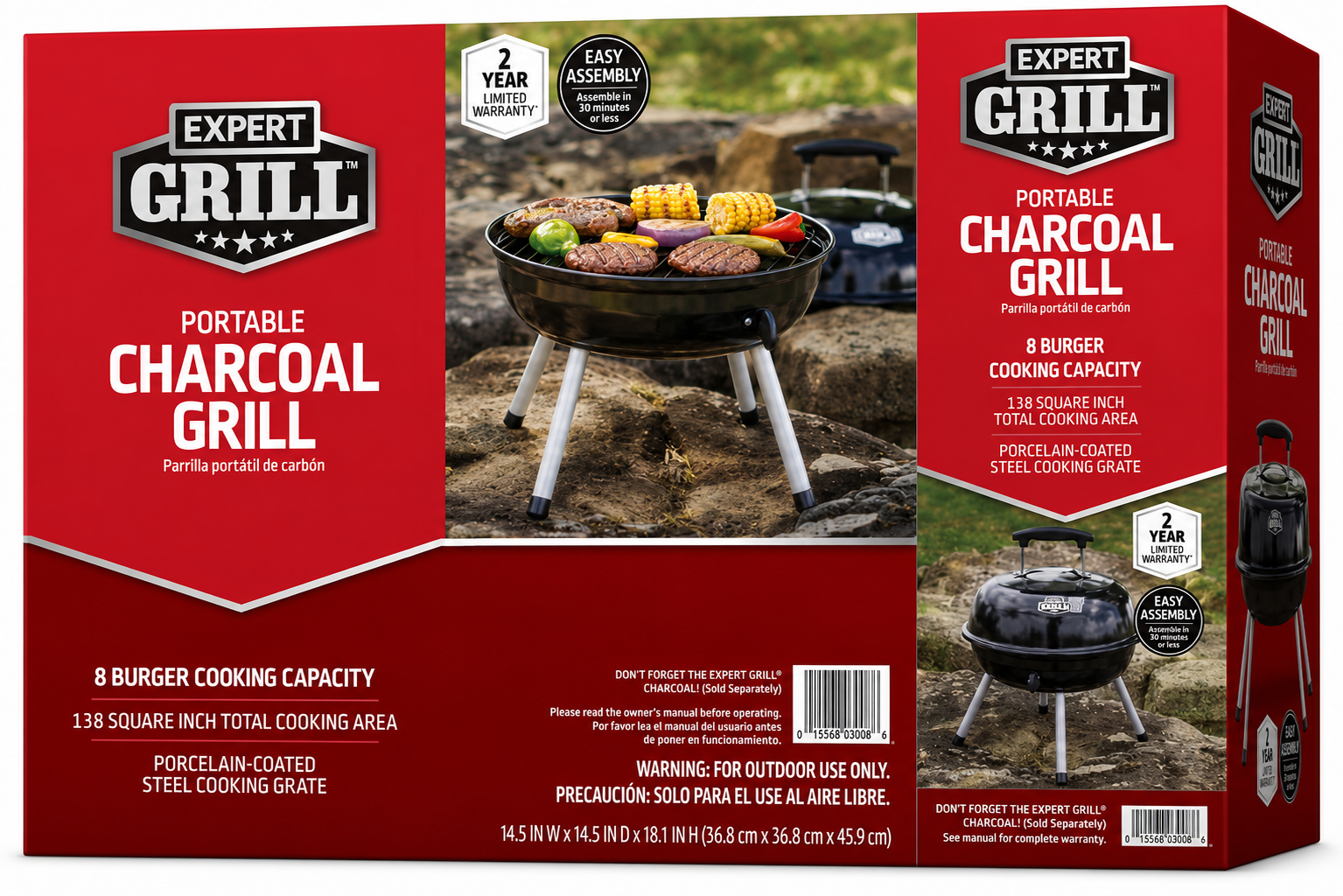 Portable Charcoal Grill