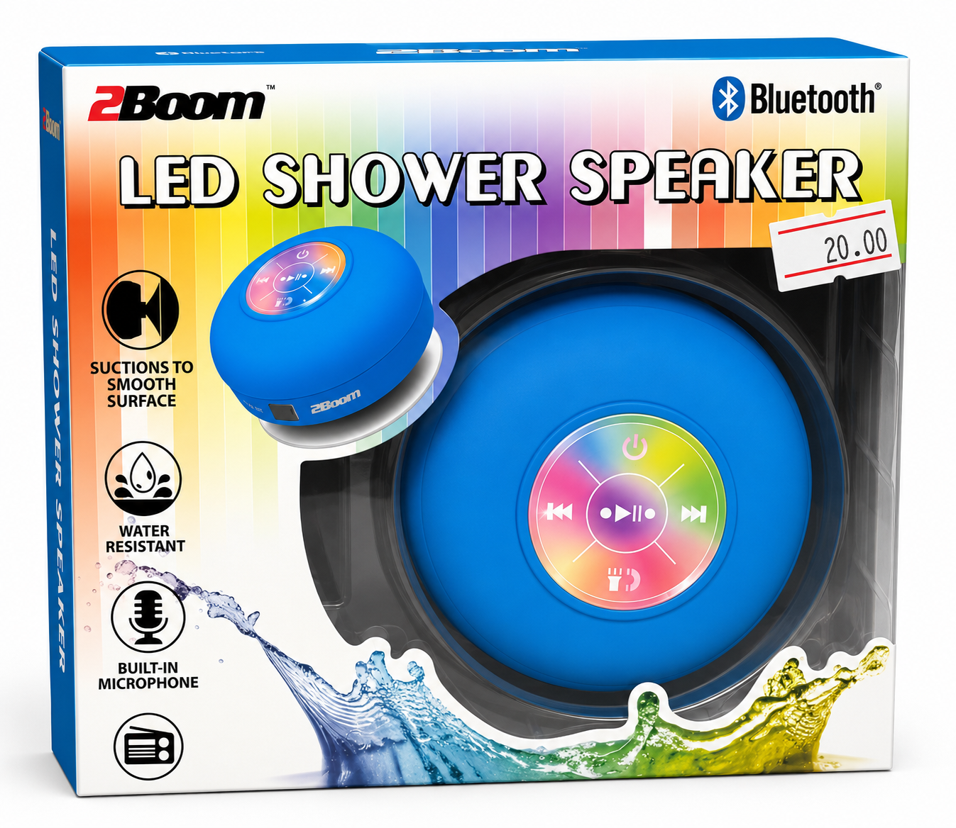 2Boom LED Shower Speaker