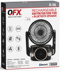QFX Rechargeable Am\Fm\USB Fan + Bluetooth Speaker