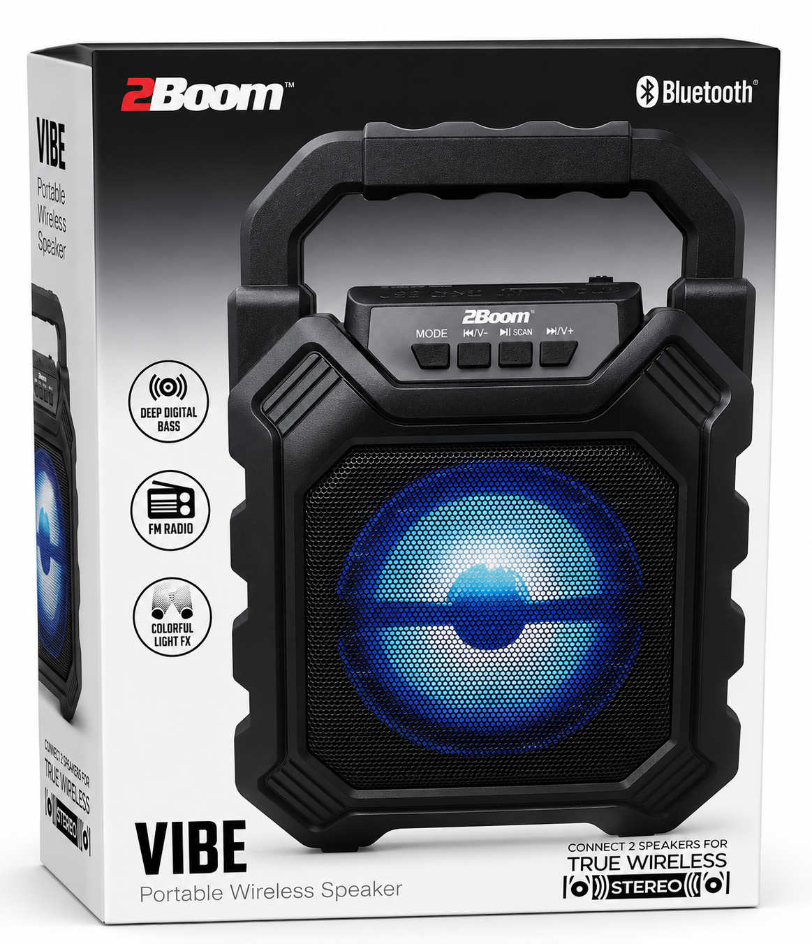 2Boom VIBE Portable Bluetooth Speaker